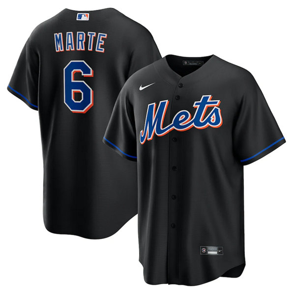 Youth New York Mets #6 Starling Marte Black Cool Base Stitched Jersey Youth New York Mets #6 Starling Marte Black Cool Base Stitched Jersey
